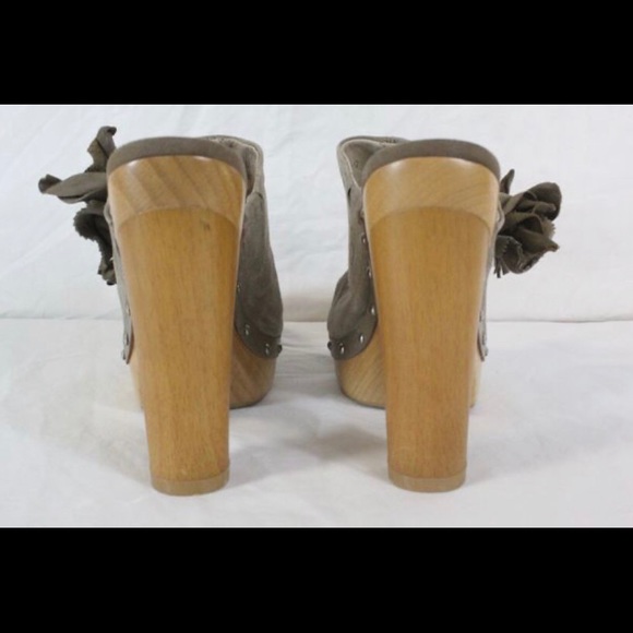 Disco Rosso Women’s Clog Shoes - Taupe Size 6 - Picture 5 of 7